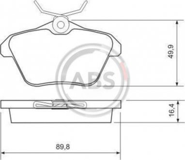 Гальмівні колодки дискові (1 к-т) A.B.S. 36935 (фото 1)