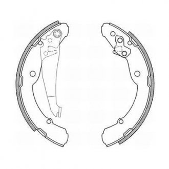 Колодки гальмівні барабанні, комплект ABE C0S003ABE