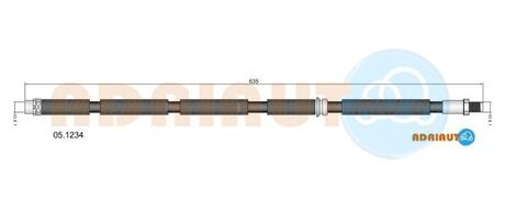 BMW Шланг тормозн.передн.E70 X5,F15 X5,E71 X6,F16 X6 07- ADRIAUTO 05.1234