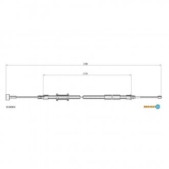 Трос стояночного тормоза ADRIAUTO 11.0218.2