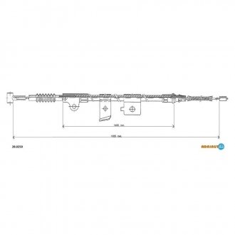 Трос ручного гальма ADRIAUTO 28.0250 (фото 1)