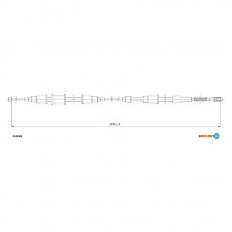 Трос ручного гальма ADRIAUTO 33.0209