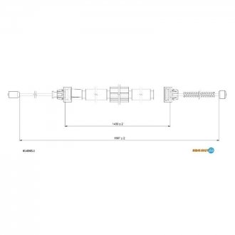 Трос ручного гальма ADRIAUTO 41.0265.1 (фото 1)