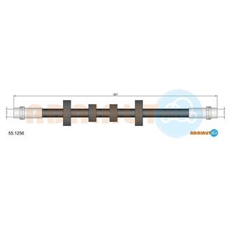 VW Шланг тормозной пер. лев.T4 (15&quot;) ADRIAUTO 55.1256 (фото 1)