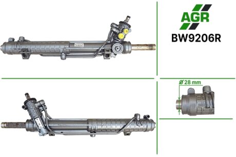 Рулевая рейка с ГУР восстановленная BMW 3 E-46 1998-2005,BMW 5 E-34 1988-1996 AGR BW9206R (фото 1)