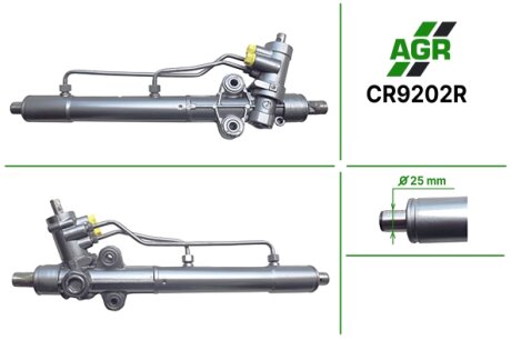 Рулевая рейка с ГУР восстановленная CHEVROLET LACETTI (J200) 05- AGR CR9202R