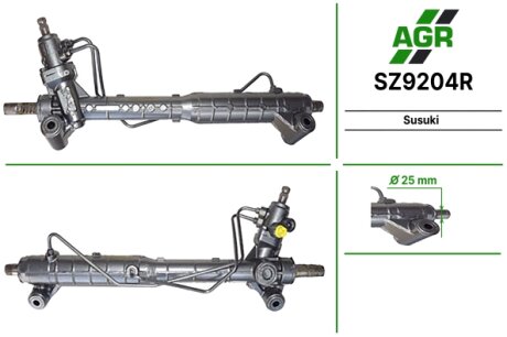 Рулевая рейка с ГУР восстановленная SUZUKI Grand Vitara 2004- AGR SZ9204R