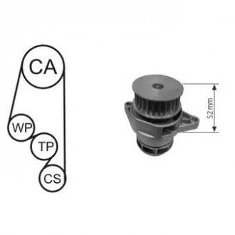 Водяной насос + комплект зубчатого ремня AIRTEX WPK-153002
