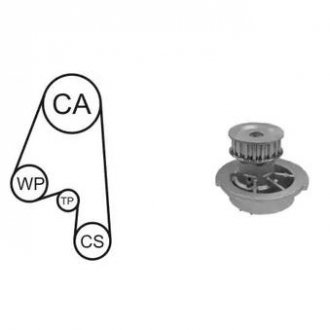 Насос води + комплект зубчатого ремня AIRTEX WPK-163101