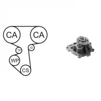 Водяной насос + комплект зубчатого ремня AIRTEX Wpk-170001