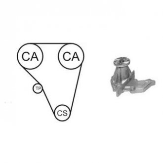 Водяной насос + комплект зубчатого ремня AIRTEX WPK-410401