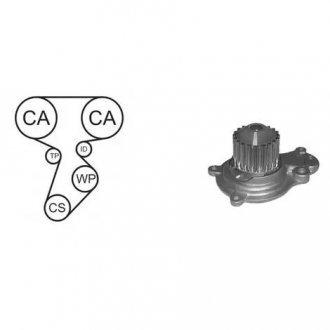 Водяной насос + комплект зубчатого ремня AIRTEX Wpk-715601 (фото 1)