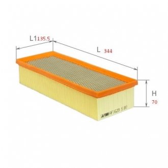 Фильтр воздушный vw golf, passat, skoda octavia 04- (с сеткой) ALPHA FILTER AF1629s