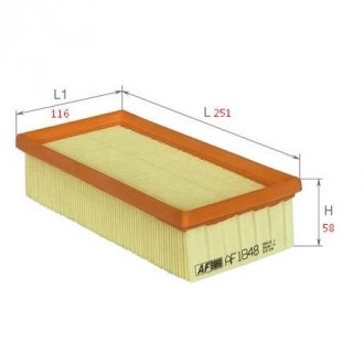 Фильтр воздушный mitsubishi colt 04- ALPHA FILTER AF1848