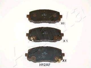 Комплект тормозных колодок, дисковый тормоз ASHIKA 50-0H-H12