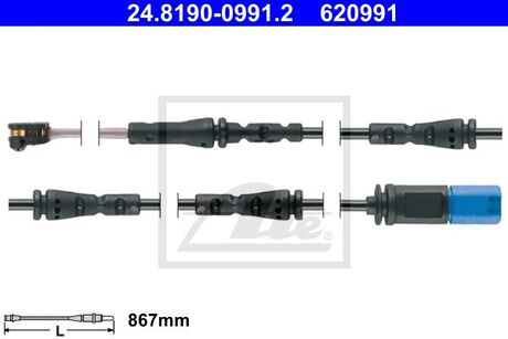 Датчик зносу BMW 5-er Touring G31 2017 - ATE 24819009912