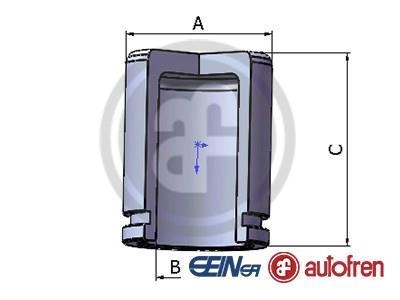 Поршенек суппорта SANTA FE/ACCORD (43х49мм) 01- SEINSA AUTOFREN D025264