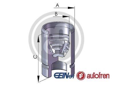 Поршенек суппорта зад MAZDA 626/323/MX-6 (30x45,5) 89-04 SEINSA AUTOFREN D02589