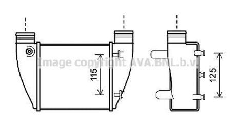 Интеркулер AVA COOLING AI 4364