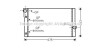 AVA BMW Радіатор охолодження двиг. 5 F10, 6 F13, 7 F01 2.0/3.0d 10- BW2410