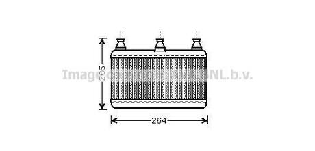 Радiатор опалення AVA COOLING BWA 6341