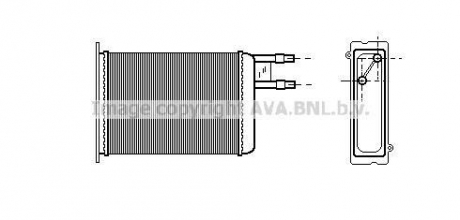 Радиатор отопителя jumper/ducato/boxer mt (ava) AVA COOLING CN6128