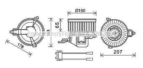 Компресор салону AVA COOLING CN8511