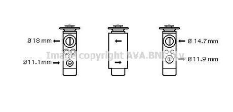 ТРВ FD SHA 95, Galaxy 1,9 TDI AVA COOLING FD 1380