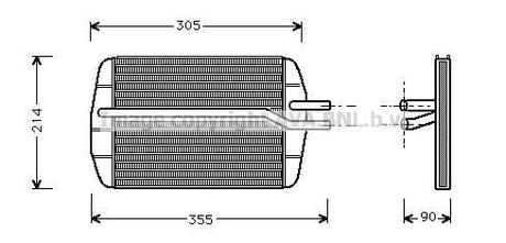 Радиатор, отоление салона AVA COOLING FD 6216