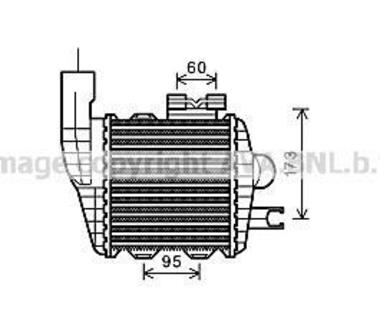 Interc. Tucson 2.0 CRDi * 06 Интеркулер AVA COOLING HY 4226 (фото 1)