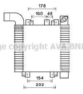 Інтеркулер Hyundai Santa Fe 06- (Ava) AVA COOLING HY4359 (фото 1)