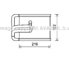 Радиатор отопителя hyundai tucson (ava) AVA COOLING HYA6254