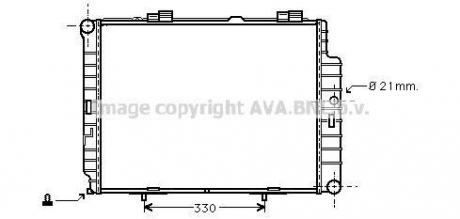 Радиатор охлаждения mercedes e ii (210) (ava) AVA COOLING MSA2287