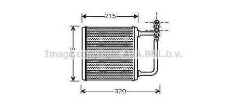 Теплообменник, отопление салона AVA COOLING MSA6451