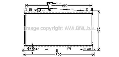 Радіатор охолодження MAZDA 6 (02-) (AVA) AVA COOLING MZ2160 (фото 1)