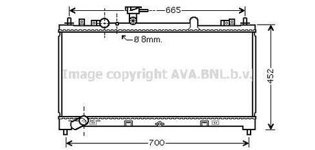 AVA MAZDA Радіатор охолодження 6 2.5 07- AVA COOLING MZ2218 (фото 1)