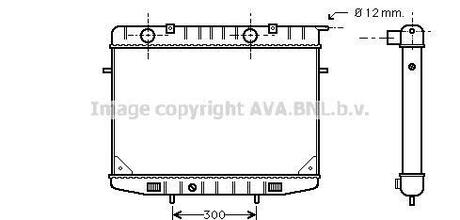 AVA OPEL Радіатор охолодження двиг. FRONTERA A 2.3 TD 92- AVA COOLING OL2188 (фото 1)