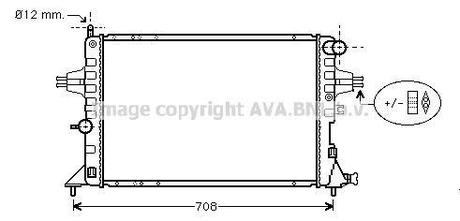 OL-AST Gрад.охлаждения 2.0Di 16V [OE. 1300..... - 93277996] AVA COOLING OLA2293