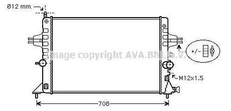 Радиатор охлаждения OPEL (AVA) AVA COOLING OLA2440