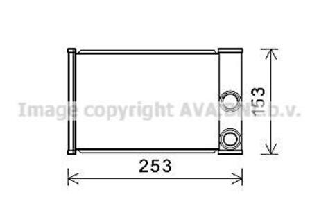 Теплообмінник, Система опалення салону AVA COOLING OLA6680