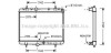 AVA CITROEN Радіатор охолодження (автомат) C5 2,0 04- AVA COOLING PEA2280 (фото 1)