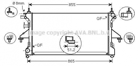 Радиатор boxer/jump/duca4 d -ac 06 (ava) AVA COOLING PEA2308 (фото 1)