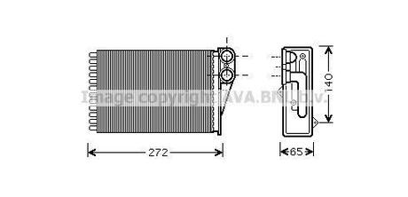 PG 207 06- Радиатор отопления [OE 6448.P9] AVA COOLING PEA 6292