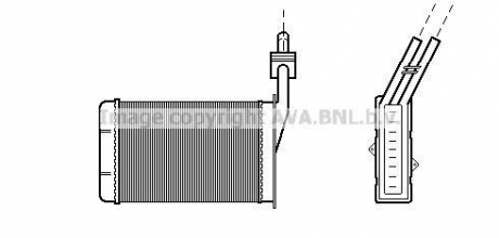 Радиатор отопителя r21 all mt/at 86-95 (lhd) (ava) AVA COOLING RT6101