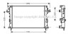 Радиатор охлаждения renault laguna ii (01-) (пр-во ava) RTA2290