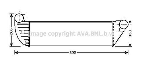 Інтеркулер ESPACE4/LAGUNA2 TD 05- (AVA) AVA COOLING RTA4397