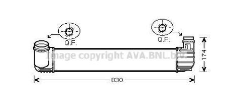 Интеркулер AVA AVA COOLING RTA4411