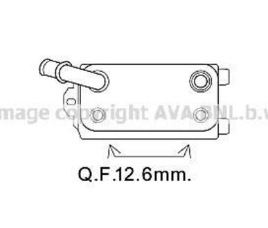 AVA VOLVO масляний радіатор S60 II, S80 II, V60/70 III, XC60/70, Ford Fiesta VI, Focus III, Kuga II, Mondeo IV 1.6/2.5, Freelander II, Range Rover Evoque AVA COOLING VO3170