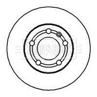 Гальмівний диск BORG & BECK BBD4064