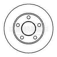 Гальмівний диск BORG & BECK BBD4949